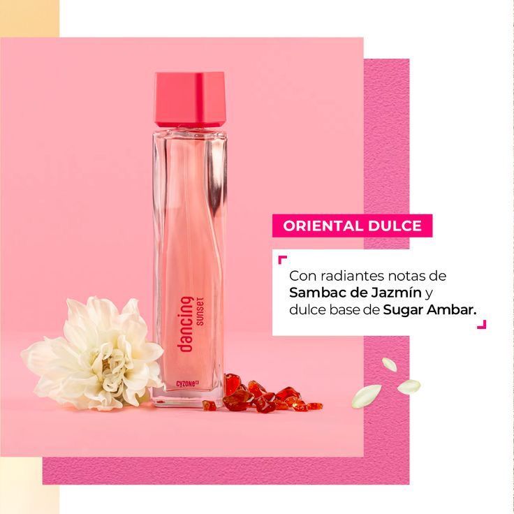 PERFUME DE MUJER DANCING SUNSET + MASCARA GRATIS